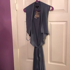 NWT blue cotton cardigan